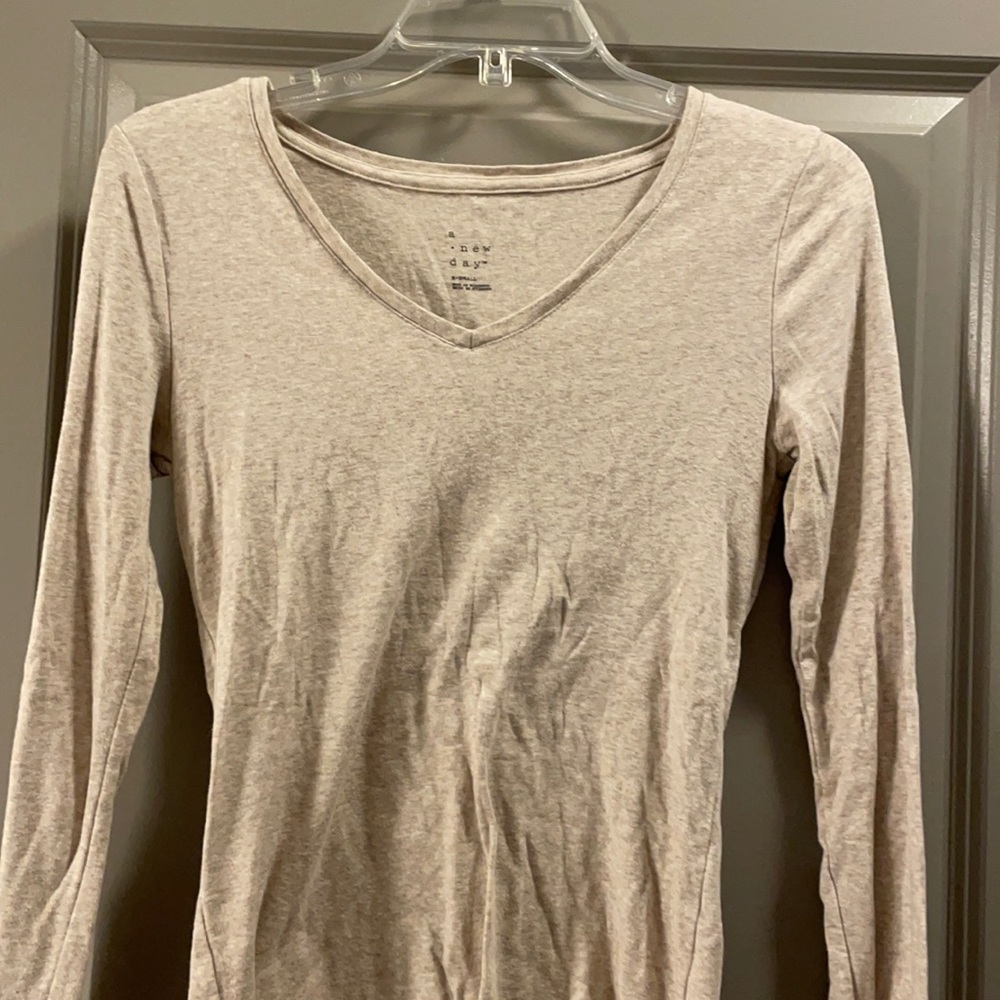 Long sleeve fitted T-shirt